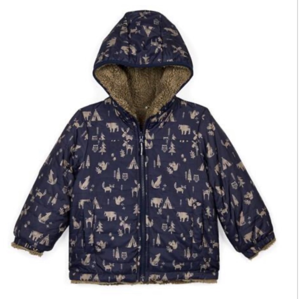 London Fog Reversible Fleece to Poly Jacket- 2T